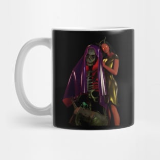 Devil woman with reaper Mug